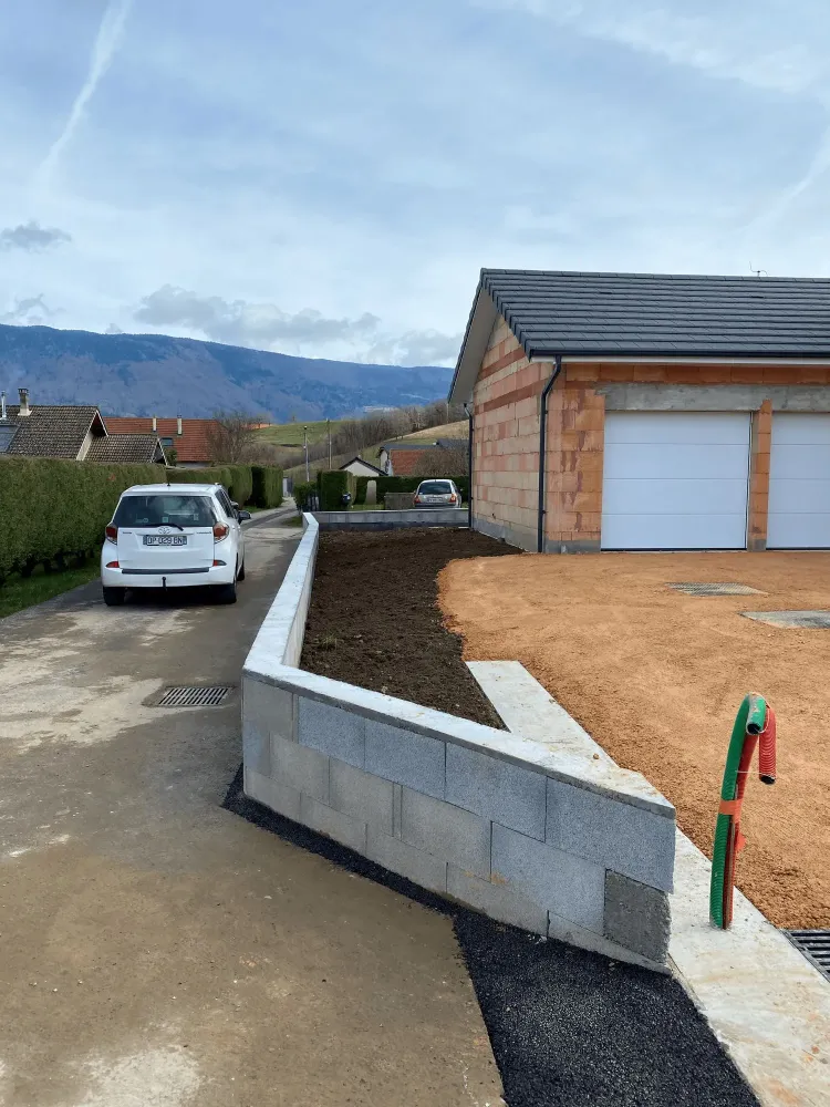 Construction de muret